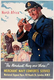 WW2 and WW2 Propaganda Posters: WW2 poster, The Merchant Navy was there