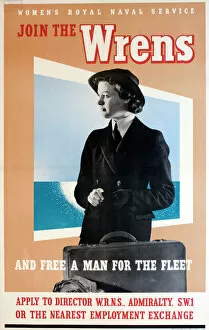 WW2 and WW2 Propaganda Posters: WW2 recruitment poster, Join the Wrens