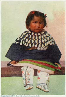Seated Gallery: Young Native American girl