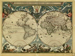 Dutch Gallery: 17th century world map