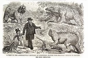 Pre Historic Collection: 1855 Punch Dinosaurs Crystal Palace