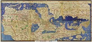 Medieval Collection: Al-Idrisis world map, 1154