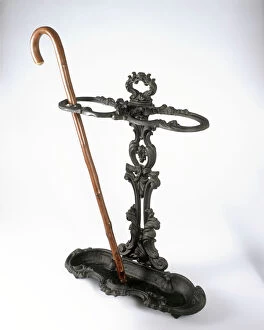 Furniture Collection: Cast iron Victorian walking stick stand