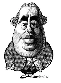 18th Century Collection: David Hume, caricature