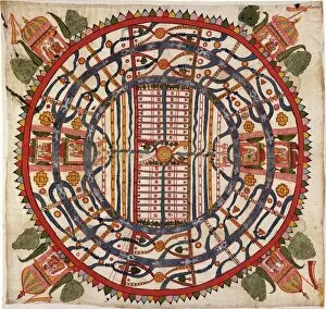 Pavilion Collection: Jain cosmological map, 19th century