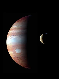 Jupiter and Io, New Horizons image