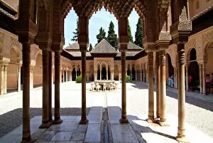 Columns Collection: Alhambra, UNESCO World Heritage Site, Granada, Andalusia, Spain, Europe