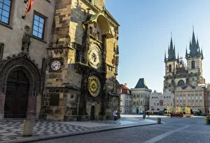 Cobble Collection: Astronomical Clock and Old Town Hall with the Church of Our Lady Before Tyn beyond