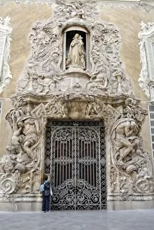 Baroque exterior, The National Ceramics Museum, Valencia, Spain, Europe