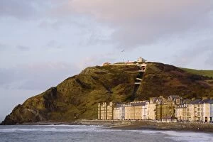 Cliff Railway Gallery: Beach, Victorian seafront buildings and electric cliff