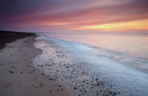Summer Time Collection: A beautiful summer sunrise at Kessingland, Suffolk, England, United Kingdom, Europe