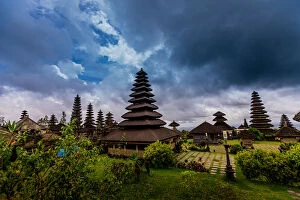 Tourist Attractions Gallery: The Besakih Temple, the largest and holiest temple of Hindu religion in Bali, Indonesia