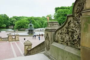 Railing Collection: Bethesda Fountain and Terrace, Central Park, Manhattan, New York City, New York