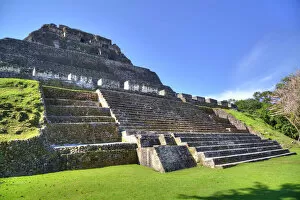 Ruin Collection: Castillo, Xunantunich Mayan Ruins, near San Ignacio, Belize, Central America