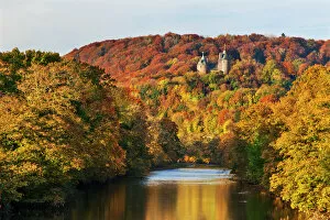 Castle Collection: Castle Coch (Castell Coch) (The Red Castle) in autumn, Tongwynlais, Cardiff, Wales