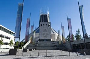 Stair Gallery: The Catholic Liverpool Metropolitan Cathedral, Liverpool, Merseyside, England