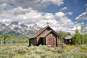 Rural Collection: Chapel of the Transfiguration, Grand Teton National Park, Wyoming, United States of America