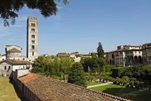 Court Yard Gallery: Church of San Frediano, Lucca, Tuscany, Italy, Europe