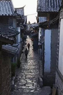 Cobble Collection: Cobbled streets of Lijiang Old Town, UNESCO World Heritage Site, Yunnan Province