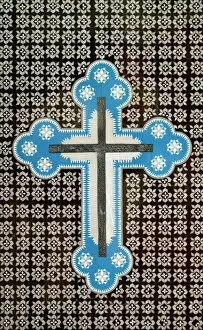 Egypt Collection: Coptic cross, Wadi Natroun, Egypt, North Africa, Africa