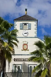 Netherlands Antilles Gallery: The Courthouse in the Dutch capital of Philipsburg, St. Maarten, Netherlands Antilles