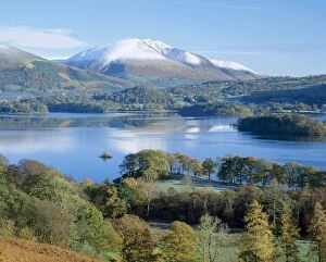 Rural Collection: Derwent Water, with Blencathra behind, Lake District, Cumbria, England