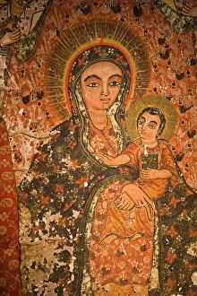 Multi Color Gallery: Early 12th Century Frescoes in Bet Maryam, St. Marys Church, Lalibela