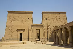 Tourist Attractions Gallery: East Colonnade (right), The First Pylon, Temple of Isis, UNESCO World Heritage Site