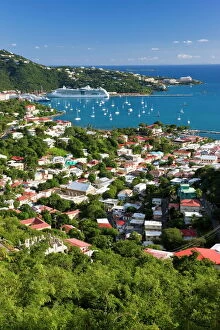 Virgin Islands Gallery: Elevated view over Charlotte Amalie, St. Thomas, U.S. Virgin Islands, Leeward Islands