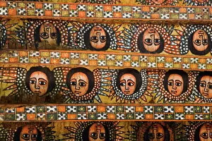 Paintings Collection: The famous painting on the ceiling of the winged heads of 80 Ethiopian cherubs