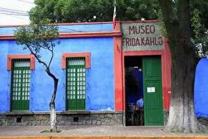 Colorful Gallery: Frida Kahlo museum, Coyoacan, Mexico City, Mexico, North America