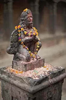 Garuda Gallery: Garuda statue with pooja offerings