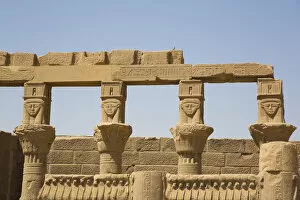 Tourist Attractions Gallery: Goddess Hathor Columns, Vestibule of Nectanebo, Temple of Isis