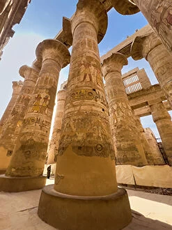 Ancient Egyptian Culture Collection: The Great Hypostyle Hall, Karnak Temple Complex, a vast mix of temples, pylons, and chapels