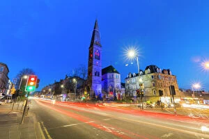 Lens Flare Collection: Great Western Road and Oran Mor at Glasgow West End, Glasgow, Scotland, United Kingdom