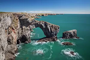 Pillars Collection: Green Bridge of Wales, Pembrokeshire Coast, Wales, United Kingdom, Europe