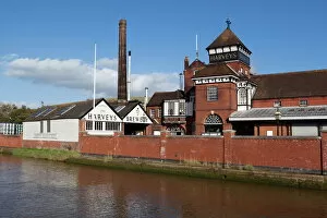 Wall Collection: Harveys Brewery on River Ouse, Lewes, East Sussex, England, United Kingdom, Europe