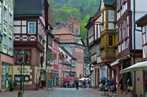 Street Scenes Collection: The Historic town of Miltenberg, Franconia, Bavaria, Germany, Europe