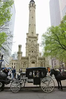 Stepping Collection: The Historic Water Tower, North Michigan Avenue, Chicago, Illinois, United States of America