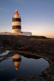 Sun Rise Gallery: Hook Head Lighthouse and Heritage Centre, County Wexford, Leinster, Republic of Ireland, Europe