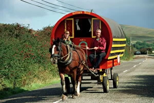 Munster Collection: Horse-drawn gypsy caravan