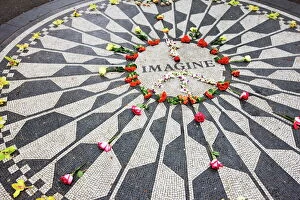Design Collection: The Imagine Mosaic memorial to John Lennon who lived nearby at the Dakota Building