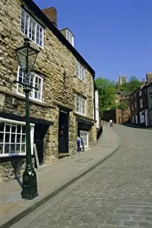 Cobble Collection: Jews Court, Steep Hill, Lincoln, Lincolnshire, England, UK, Europe