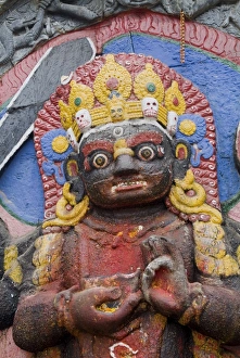 Durbar Square Gallery: Kala Bhairab sculpture