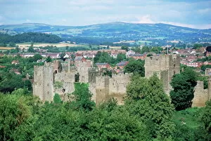 Castle Gallery: Ludlow Castle from Whitecliff, Shropshire, England, United Kingdom, Europe