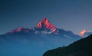 Nepal Collection: Machapuchare (Machhapuchhre) (Fish Tail) mountain, in the Annapurna Himal of north central Nepal
