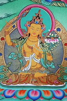 Buddha Collection: Manjushri, divinity of knowledge, Kopan monastery, Kathmandu, Nepal, Asia