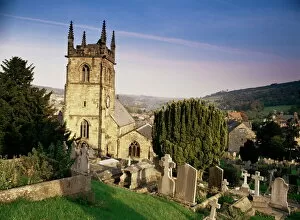 Grave Yard Collection: Matlock church, Matlock, Peak District, Derbyshire, England, United Kingdom, Europe