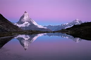 Day Break Gallery: Matterhorn from Riffelsee at dawn