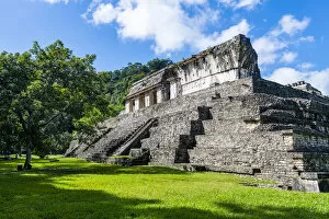 Tourist Attractions Collection: The Maya ruins of Palenque, UNESCO World Heritage Site, Chiapas, Mexico, North America